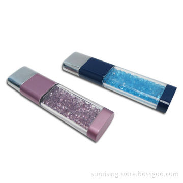 Oblong Crystal USB Flash Drive
